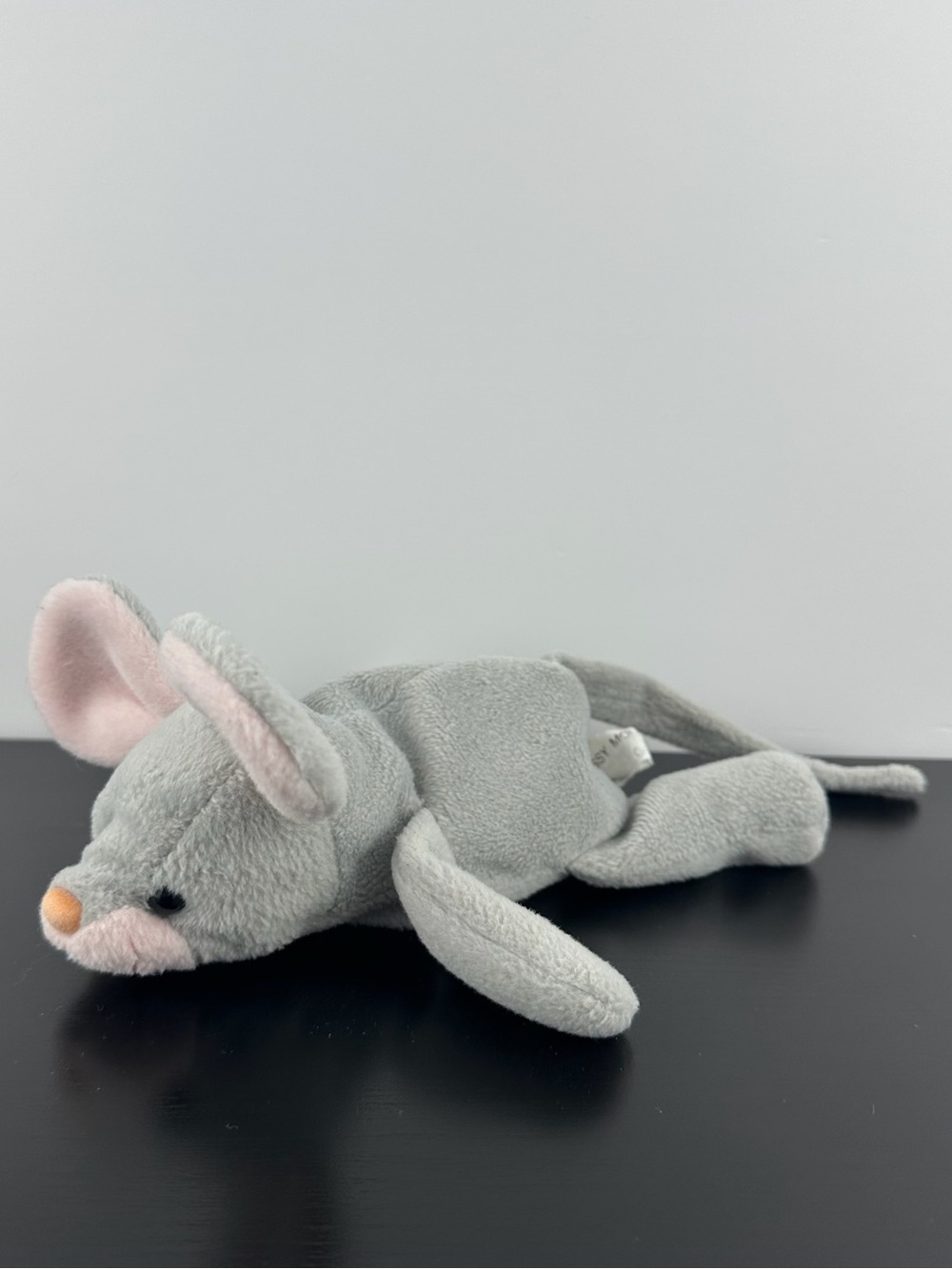 Ganz Rare 1996 Vintage Missy Mouse 7” CH1605 Gray Pink Plush Beanie